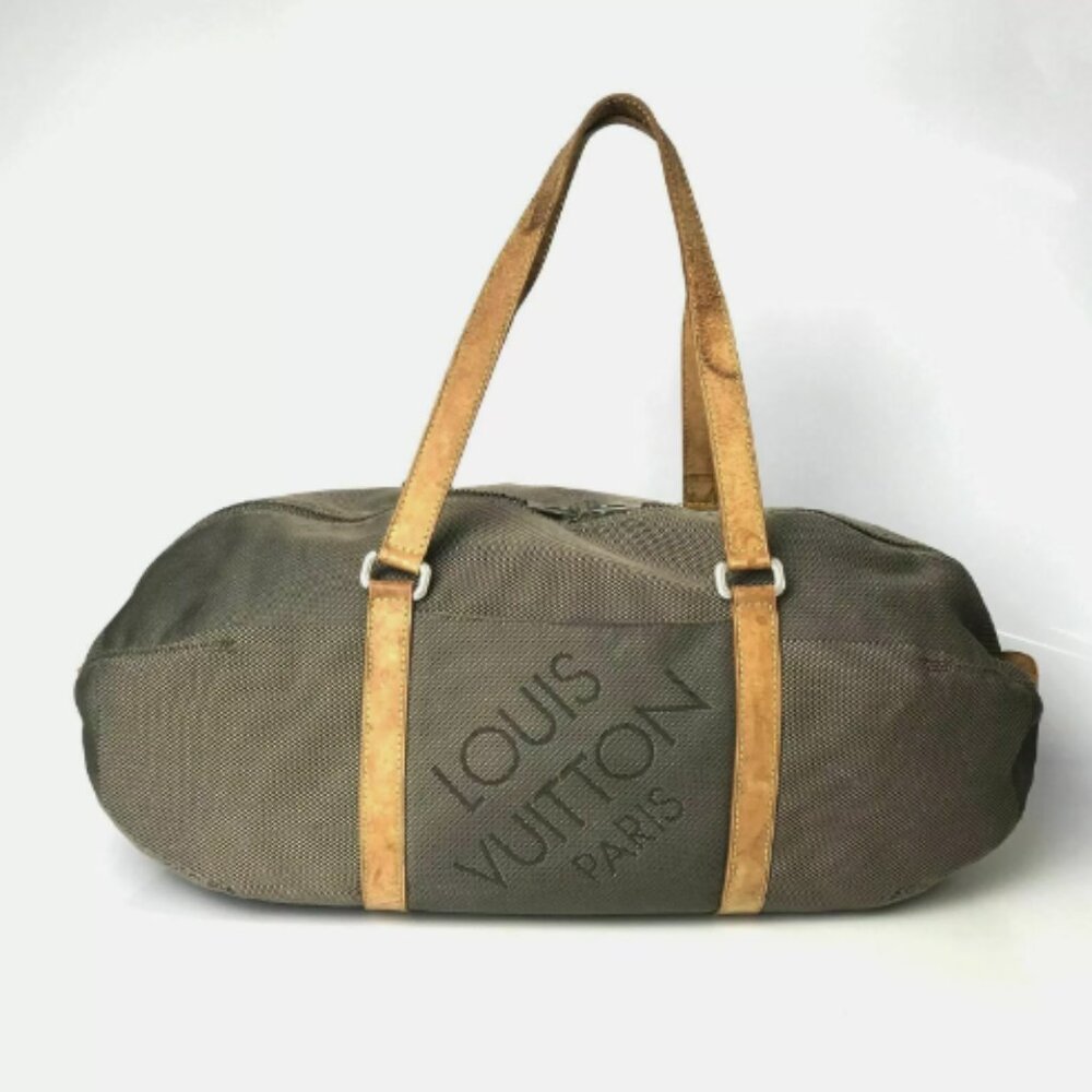 LOUIS VUITTON Atakan Boston Bag - M93064 Damier Geant Leather Nylon Canvas Terre